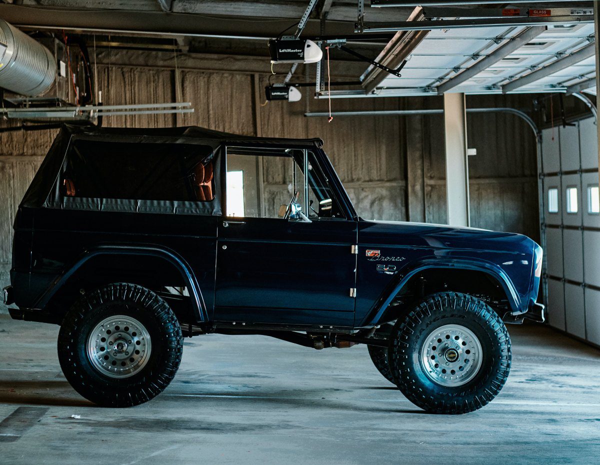 Truck in the garage